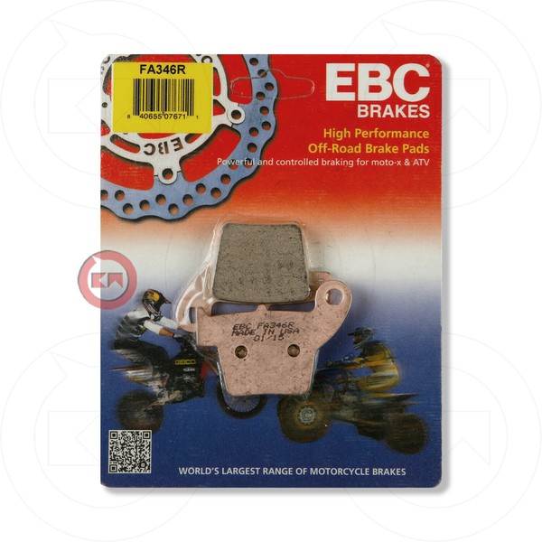BremsbelÄGe Hinten Sinter EBC FA346R Honda-Hm Cre F X 125 2008-2009-image