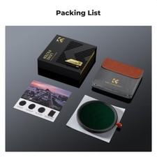 K F Concept NANO-X 67mm ND2-32 CPL Black Mist 1/4 3 in 1 Lens Filter 46mm-82mm
