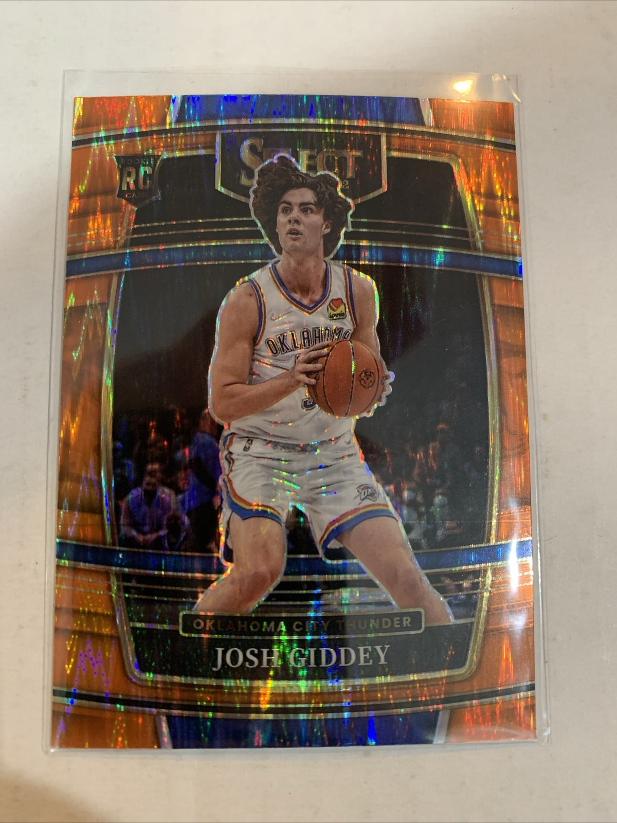 JOSH GIDDEY 2021-22 SELECT CONCOURSE ORANGE FLASH #58 ROOKIE THUNDER