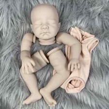 20" August Reborn Vinyl Doll Kit Unpainted Blank Parts Full Arms Legs Cloth Body