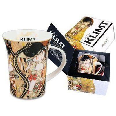 Porcelain Coffee Mug with Creative The kiss for Latte, Mocha, Cappuccino