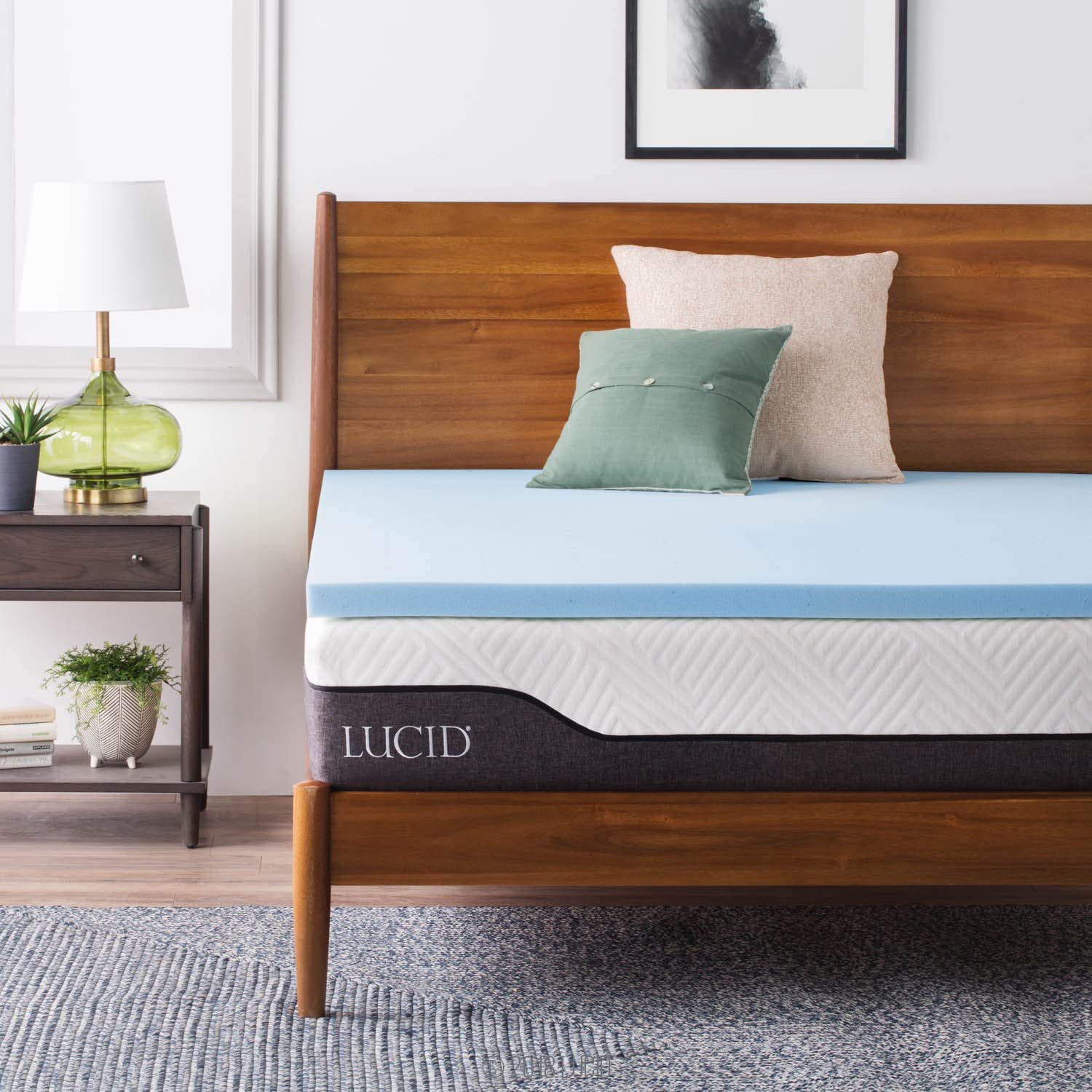 2 Inch Queen Gel Memory Foam Mattress Topper for Enhanced Comfort and Support