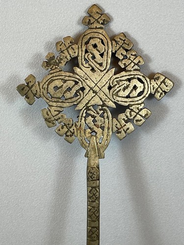 210925 - Ethiopian Coptic priest hand Cross - Ethiopia. - Picture 5 of 7