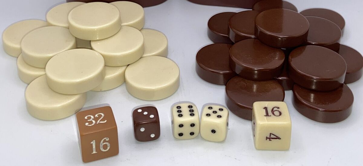 Backgammon Replacement Corduroy Cups Doubling Cube Dice Chip Backgammon Replacement Corduroy Cups Doubling Cube Dice Chip