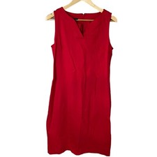 Talbots Dress Red Size 10 Sleeveless