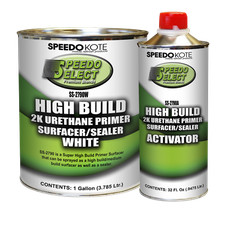 Super Fill High Build 2k Urethane Primer White Gallon Kit Ss-2790wss-2790a