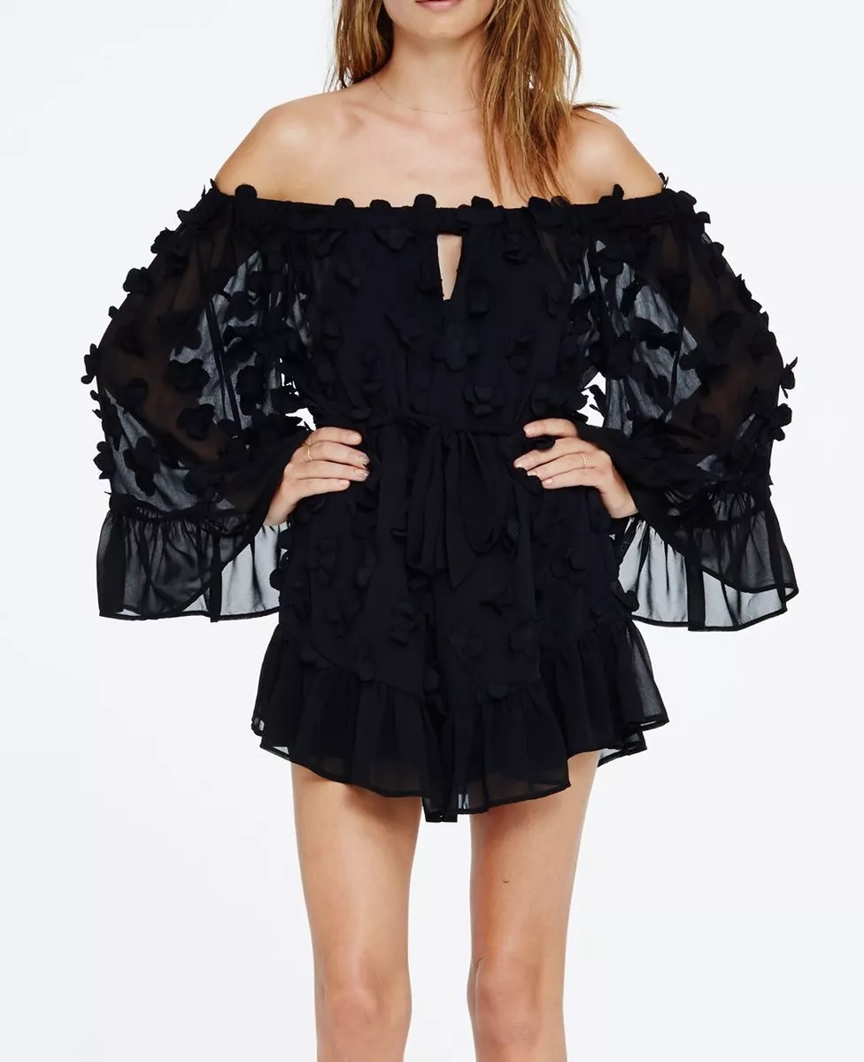 Alice Mccall Past Time Paradise Black Playsuit Rare eBay