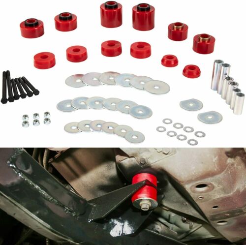 For 1980-1998 Ford F150 F250 F350 2WD/4WD 4.4123R Body Cab Mount Bushing Set Kit - Afbeelding 1 van 12