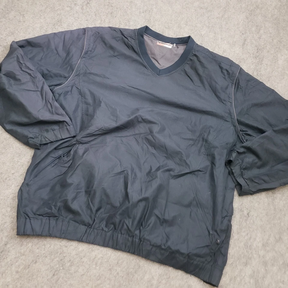 Chaqueta Grand Slam Hombre Extra Grande Negra Cortavientos Golf Mangas Extraíbles Adulto Foto 2 de 4