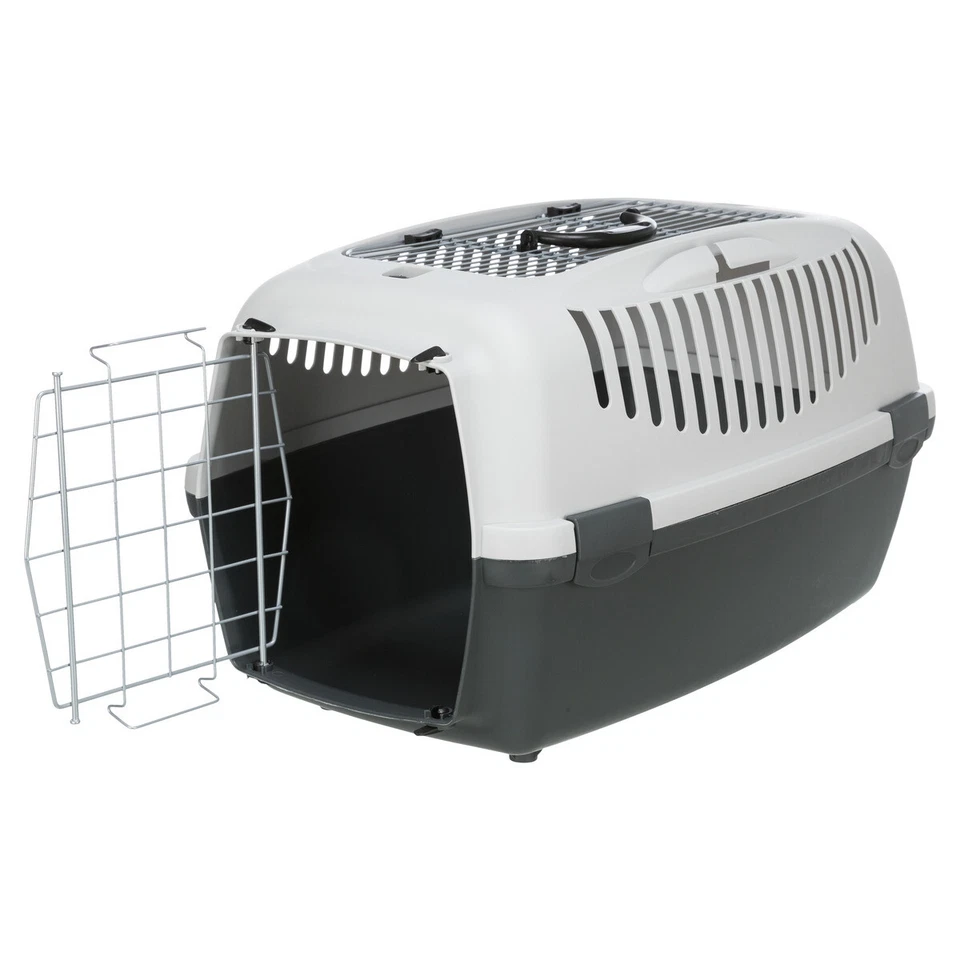 Trixie Transportbox Capri 3 Open Top 40x38x61cm hellgrau/grau für Tiere - Bild 2 von 4