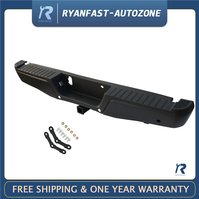#ad #ad Rear Step Bumper Assembly Black for 15 20 Ford F 150 Tow Hitch w Sensor Holes $178.99