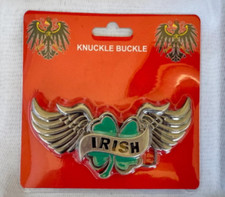Ireland Irish Shamrock Belt Buckle