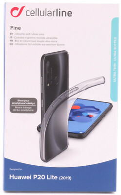 Cellularline Fine Huawei P20 Lite 2019 Schutz Hülle Tasche Soft Case Cover 664
