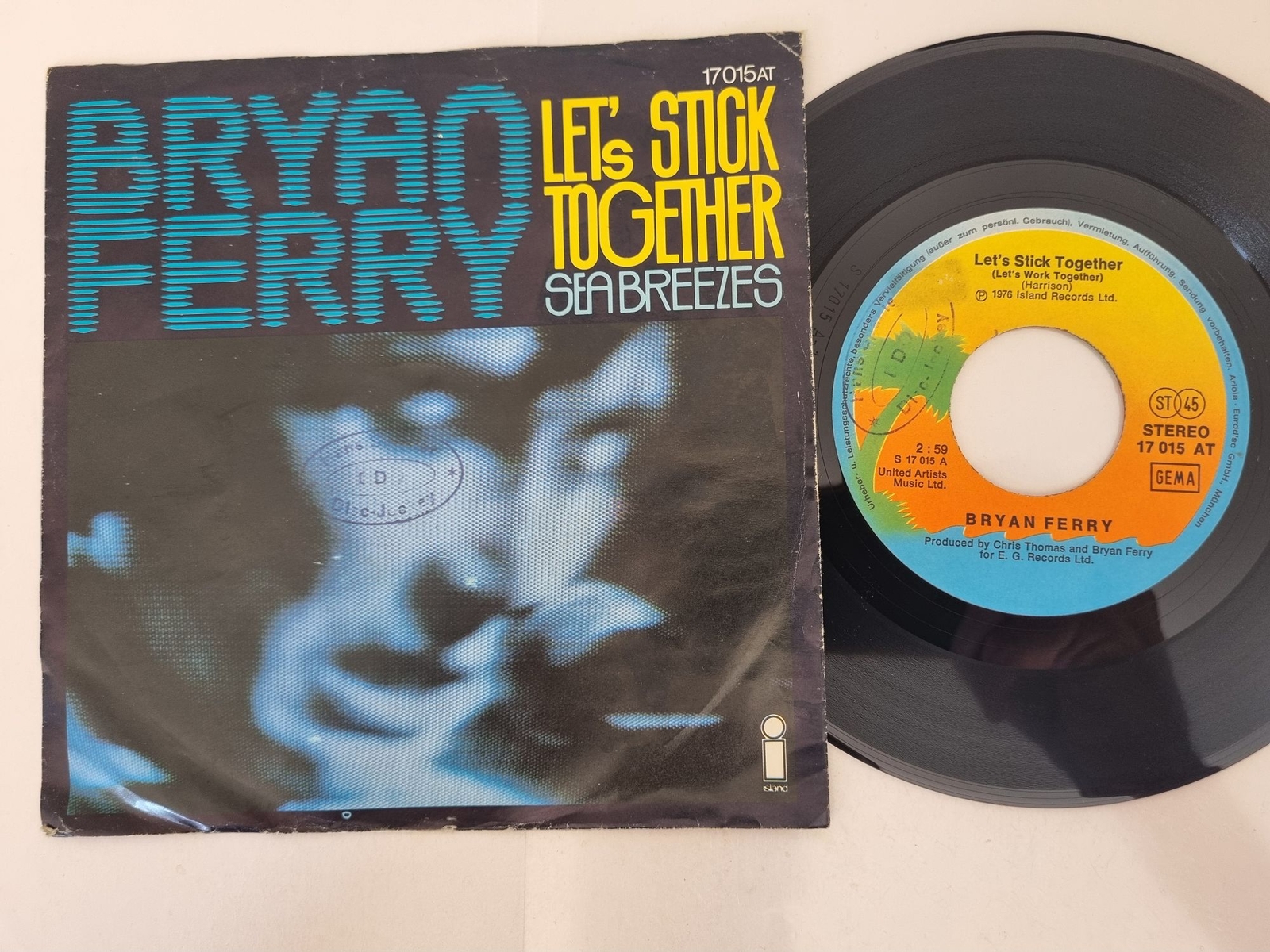 Bryan Ferry - Let's stick together 7'' Vinyl Germany