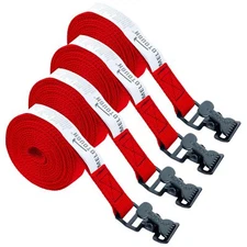 Lashing Strap1"×12FT Tie Down Straps with Alligator ClipAdjustable Cargo Stra...