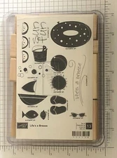 Stampin Up LIFE’S A BREEZE 13 Pc Stamp Set Beach Flip-flops Sunglasses Sea Shell