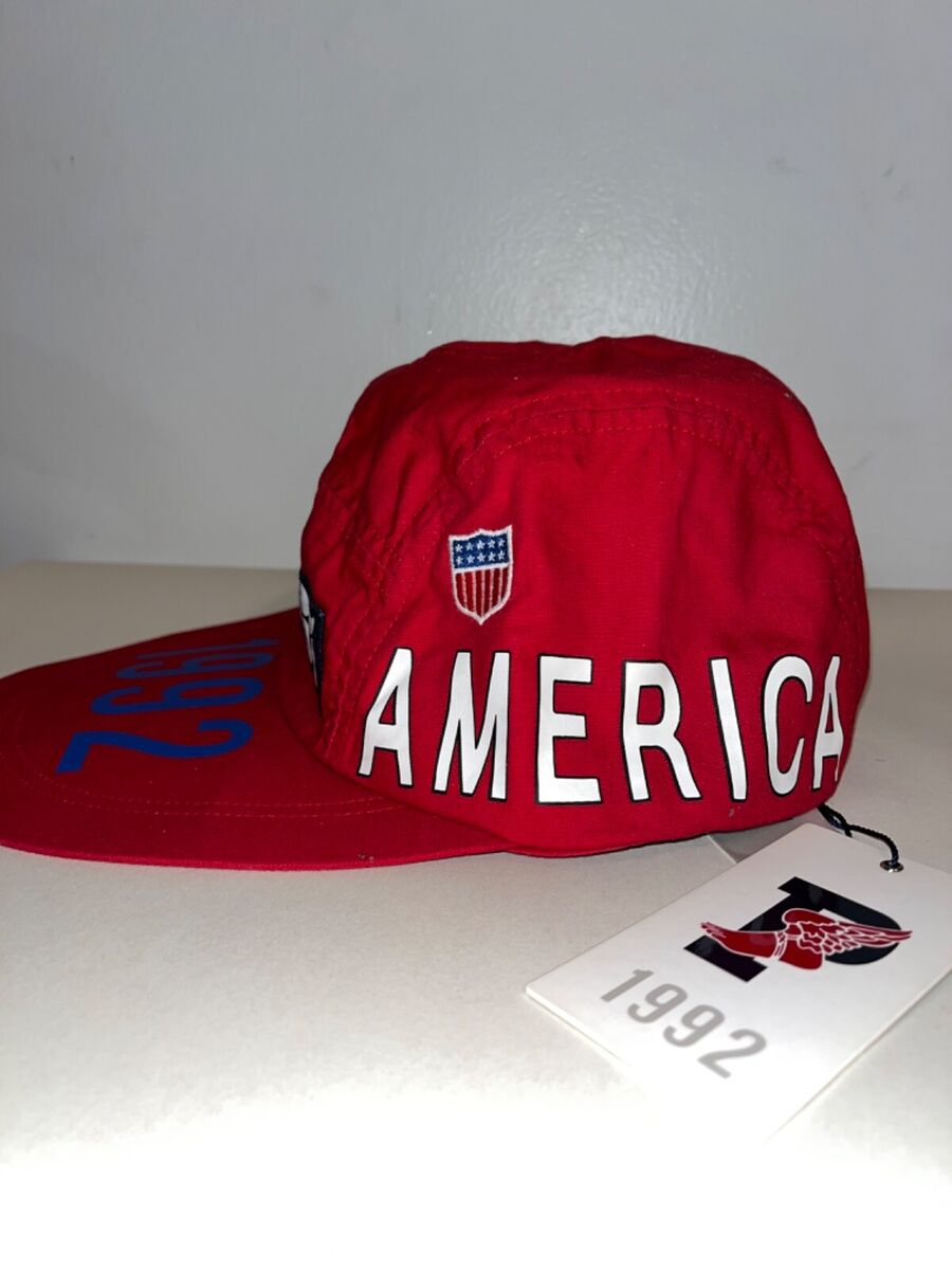 Polo Ralph Lauren 1992 stadium hat Red S/M Retro New With Polo Ralph Lauren 1992 stadium hat Red S/M Retro New With