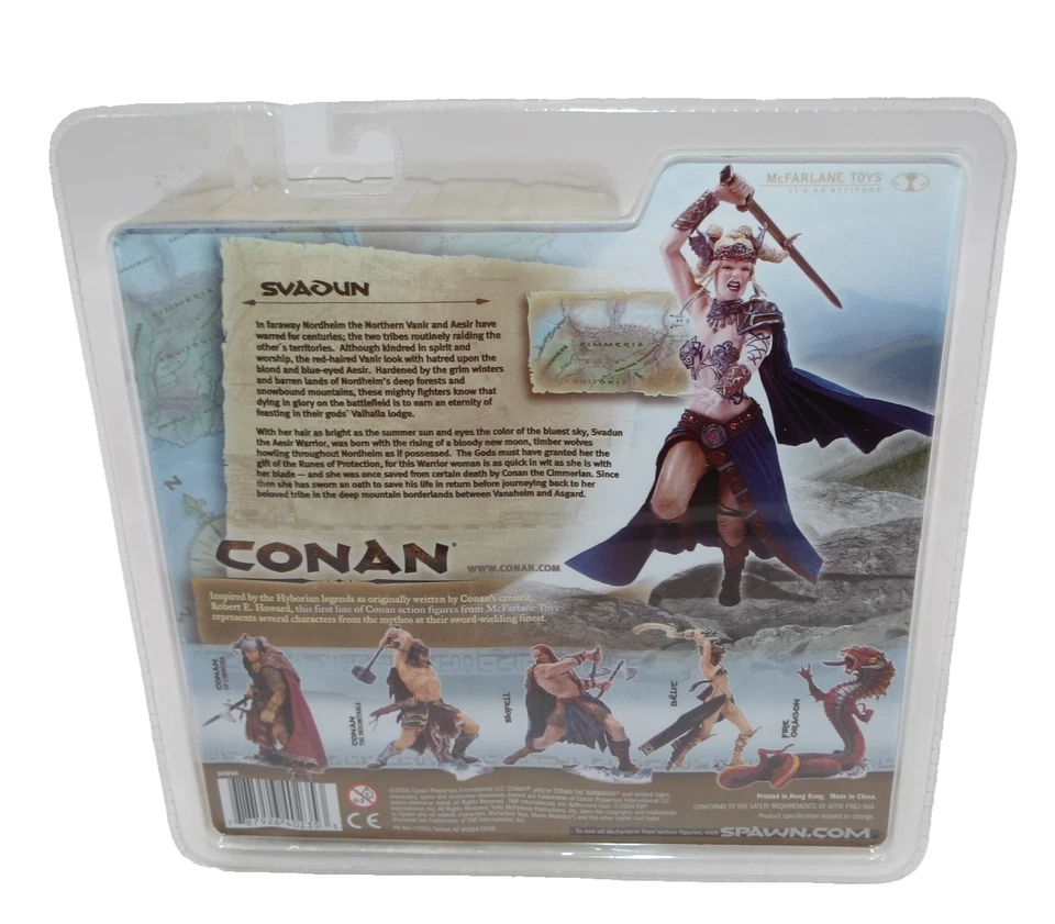Figura de acción Conan Series One Svaoun McFarlane Toys nueva en paquete 2004 Foto 4 de 4