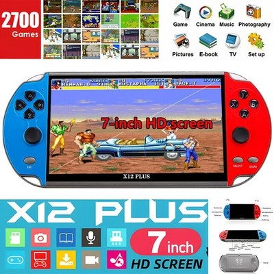 Handheld-Spielekonsole Gaming Videospiel Konsole große Display-Spiele X12 Plus