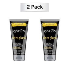 2 Got2b Ultra Glued Invincible Hair Styling 6 oz Styles Like Gel Hold Like Glue