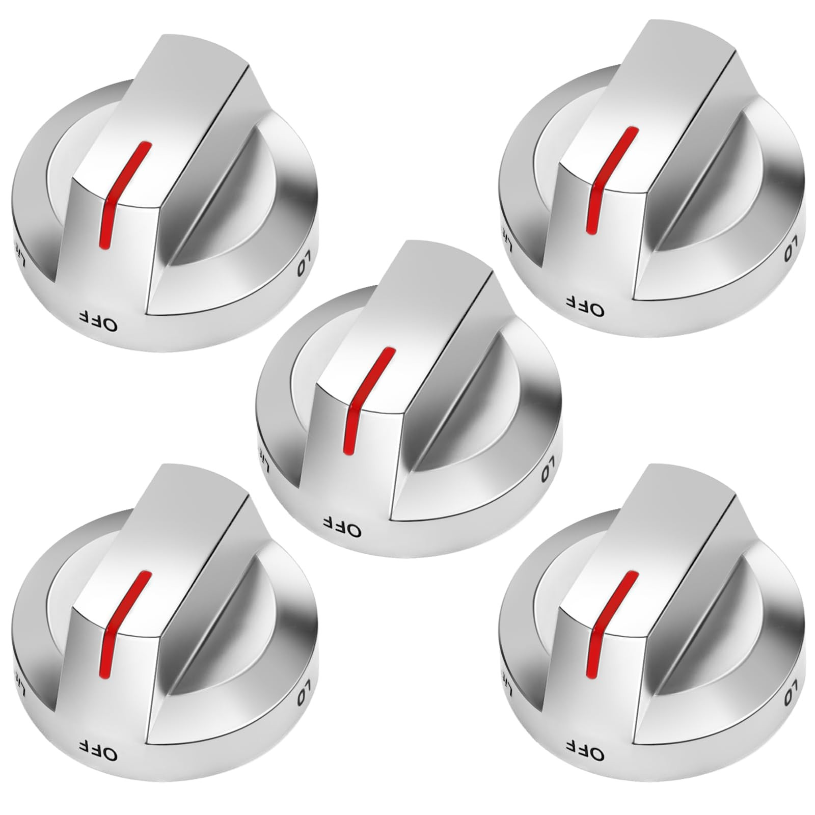 5-Pack OEM Stove Knob DG94-03500A/Z - Fits DG94-03500A, DG94-03500U & More