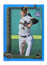 2025 Topps Pro Debut Zander Mueth #PD-120 Blue Foil /150 RC Pirates