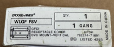 Crouse-Hinds WLGF FSV Weathproof GFCI Receptacle Cover 1-Gang New in Box