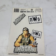 Vintage WCW nWo Hollywood Hulk Hogan Static Decals Clings WWE Wrestling