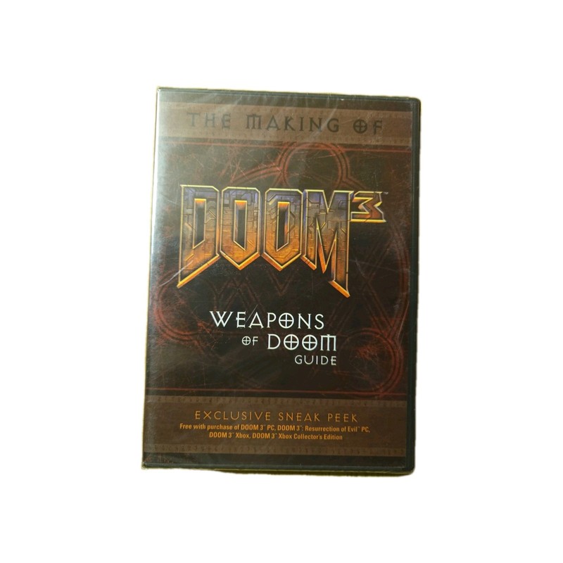 The Making of Doom 3 Weapons of Doom Booklet Guide BRAND NEW FACTORY SEALED RARE