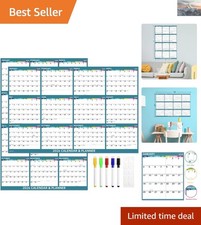 48" x 32" 2026 Dry Erase Calendar for Wall - 2026 Wall Calendar Dry Erase, 20...