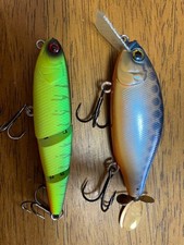JACKALL Topwater Lures Set Turbine70 & Hamakuru Near Mint Condition