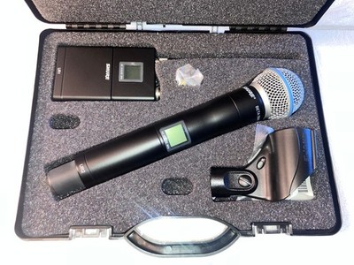 Shure UR2 with BETA 58A and UR1 H4 518-578MHz Wireless Mic Transmitters (BOX2)