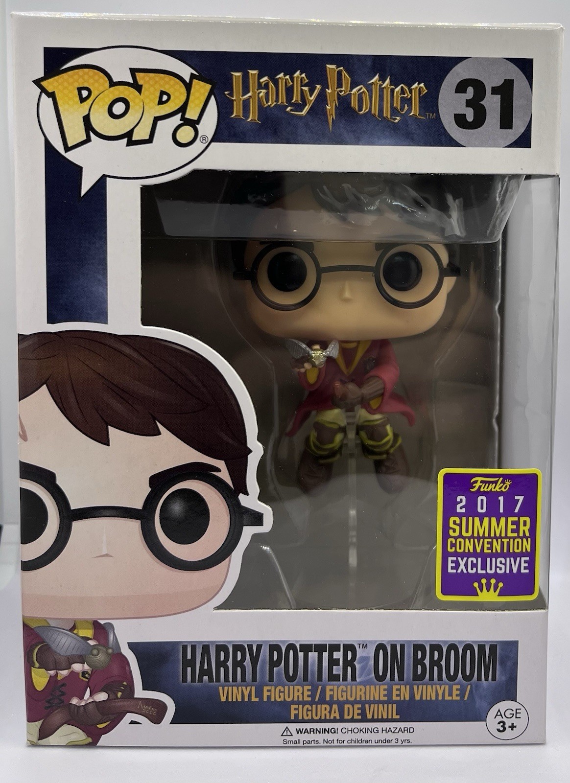 Funko Pop! - Harry Potter on Broom- #31 - w/ Protector - New