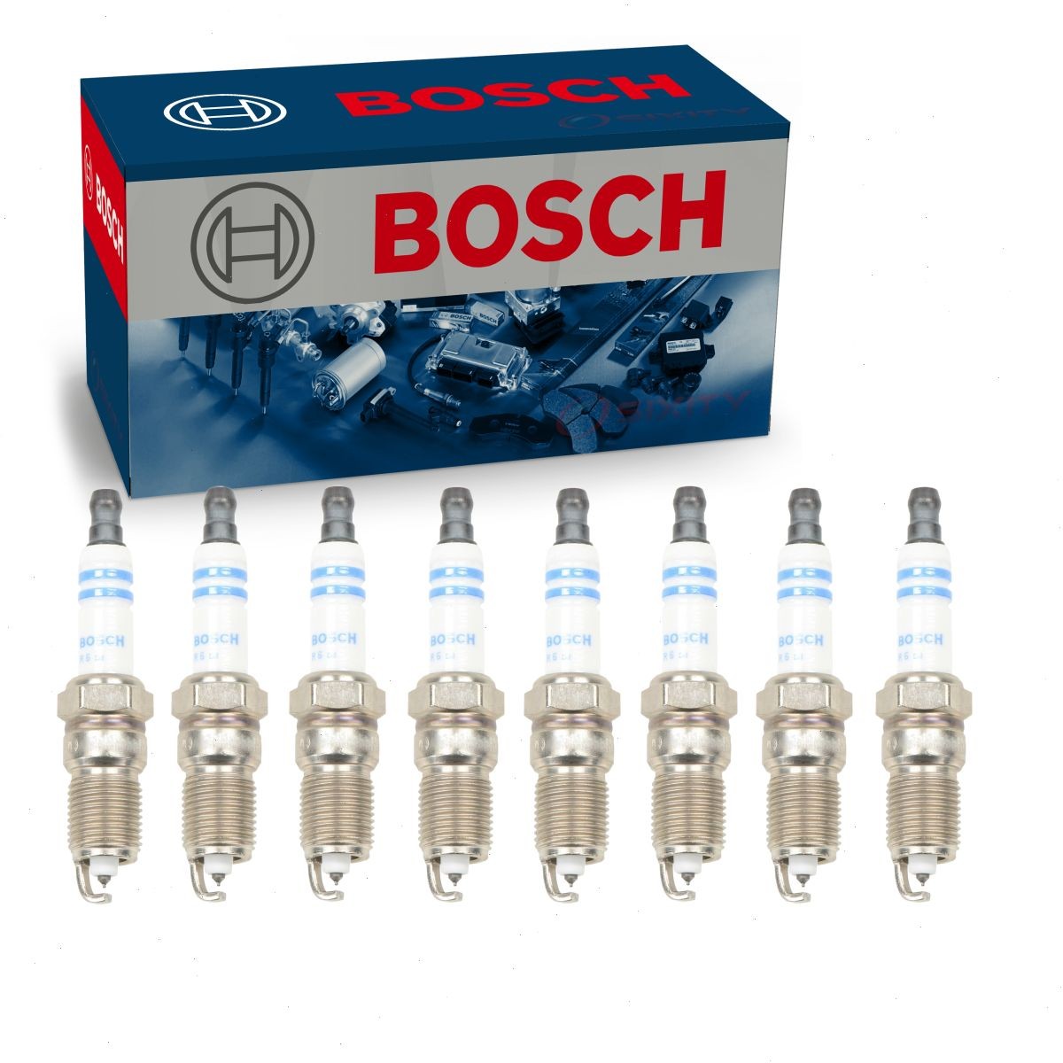 8 pc Bosch Double Platinum Spark Plugs for 2001-2002 GMC B7 8.1L V8 Ignition tk