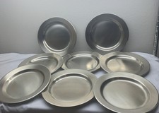 Polar Ware Co.  Stainless Steel Plates 9" Mess Hall/Camping Equipment Set of 8