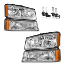 Headlights Assembly for 03-07 Chevy Silverado1500/2500/3500/1500HD/2500HD,03-...