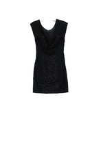 French Connection Women's Mini Dress UK 6 Black 100% Cotton Short Mini