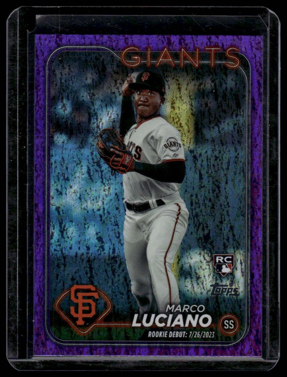 2024 Topps Update Marco Luciano Purple Holofoil #/799 #US217 Giants