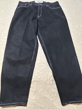 Jeans Enyce uomo taglia 38X33 nero conico Y2K streetwear skater larghi Hong Kong