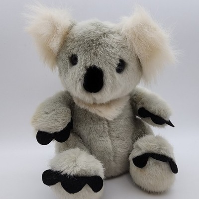 Build A Bear Koala Bear Plush 12'' Gray Fuzzy Ears Retired Stuffed Vintage 1990s