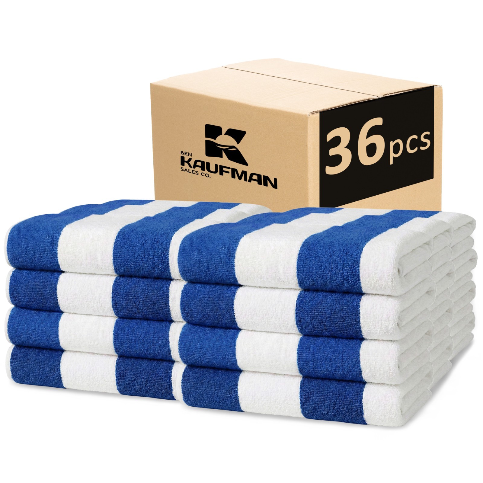 | 30" X 60" Terry Cabana Striped Beach Towels 4 Pack