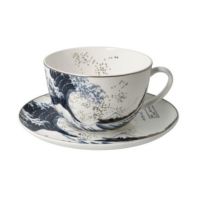 Goebel Katsushika Hokusai Milchkaffeetasse  Die Welle