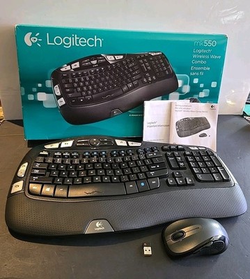 Logitech MK550 Wireless Wave Keyboard & Mouse Combo With Unifying Reciever