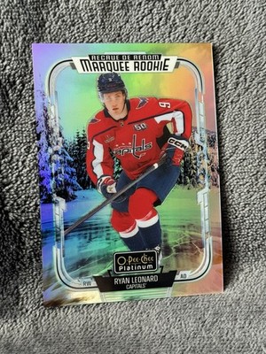 RYAN LEONARD #265---2025-26 O-Pee-Chee Platinum Marquee ROOKIE POND HKY VARIANT