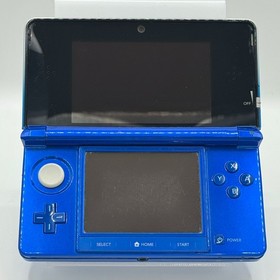 Nintendo 3DS region free Cobalt Blue console / Charger / SD card