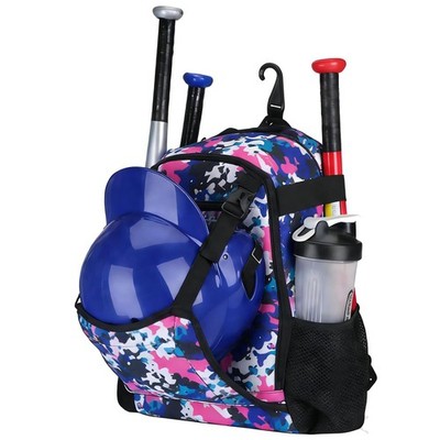 Youth Baseball Bat Bag Backpack, T-Ball & Softball Equipment & Gear for Youth...