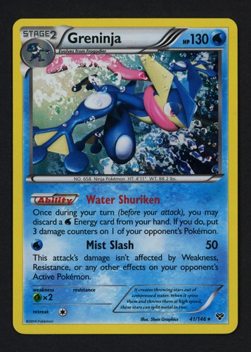 Greninja 41/146 XY Base Set Holo Rare Pokemon TCG