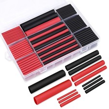 Heat Shrink Tubing Dual Wall Adhesive Lined Marine Glue Tube 3 1 Ratio Black Red