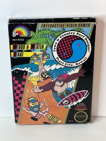T&C Surf Designs: Wood & Water Rage (Nintendo NES, 1988) Box Cleaned Tested