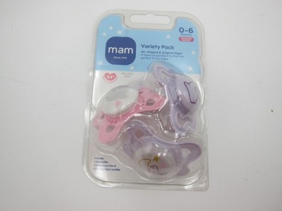 MAM Variety Pack 3 Pack Of Pacifiers Helps Promote Healthy Oral Devel